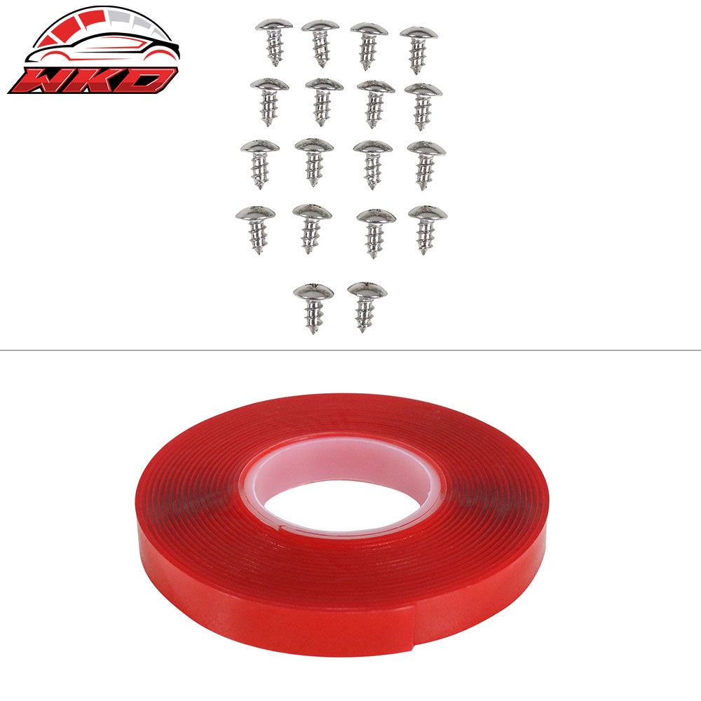 Fits 17-23 Tesla Model 3 V Style Matte Black Front Bumper Lip Spoiler Kit PP 5PC