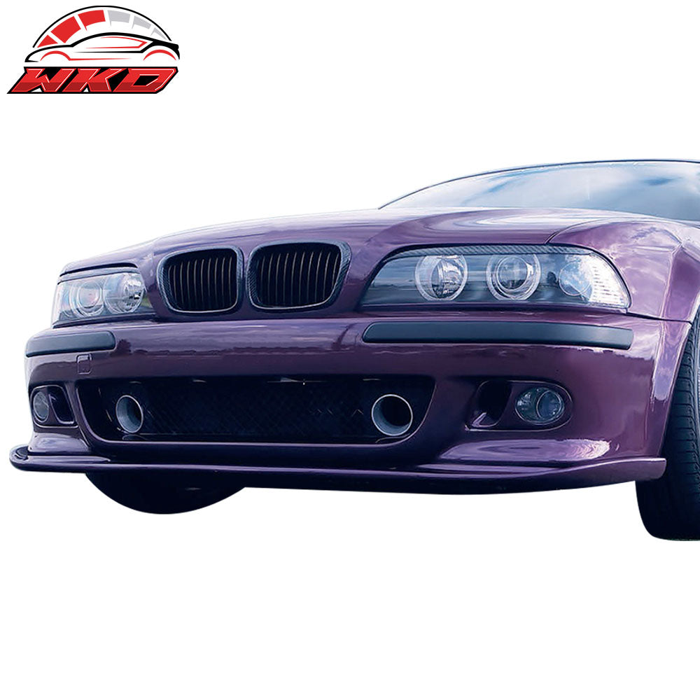 Fits 96-03 BMW E39 5 Series H Style Front Bumper Lip For Aftermarket M Bumper PP
