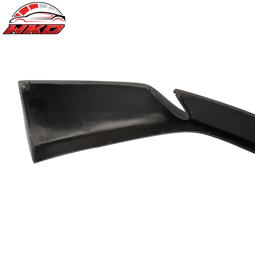 Fits 96-01 Audi A4 B5 Type-on Style Front Bumper Lip Spoiler Unpainted Black PU
