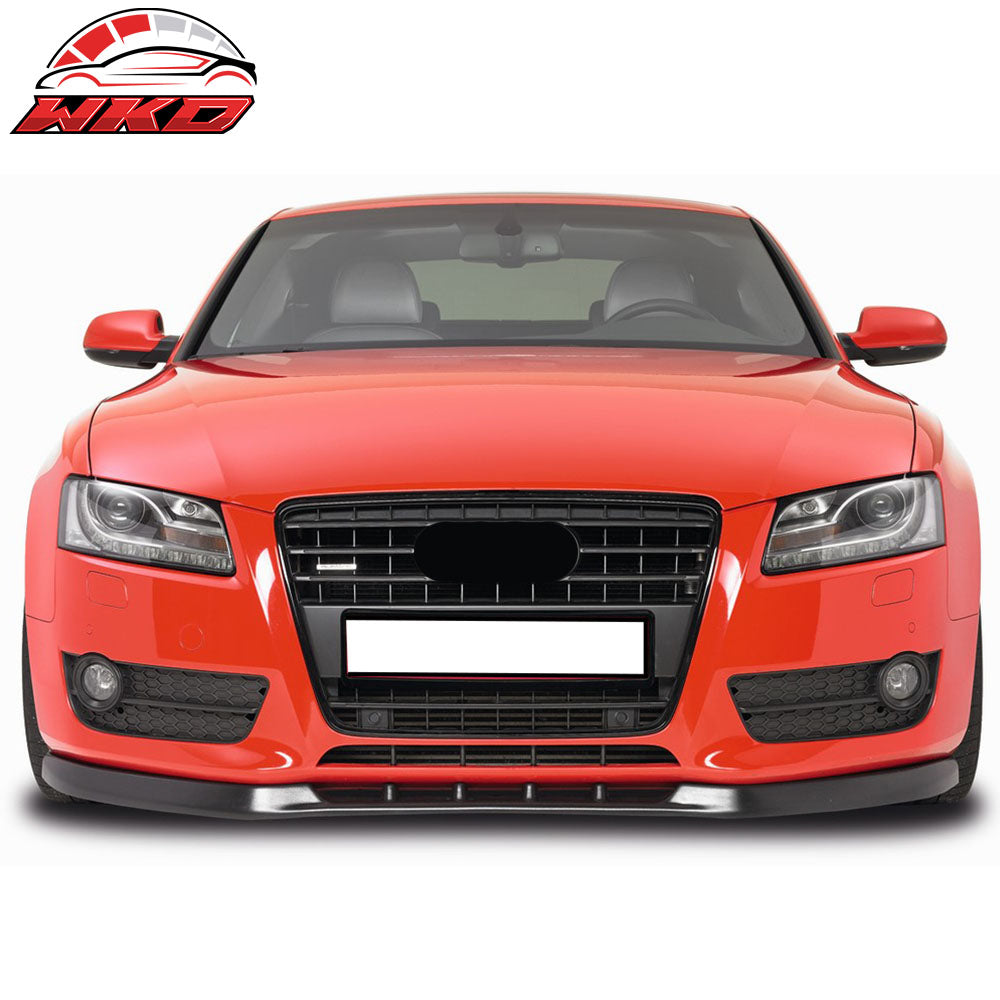 Fits 08-12 Audi A5 Base B8 MX Style Front Bumper Lip Spoiler Splitter PU