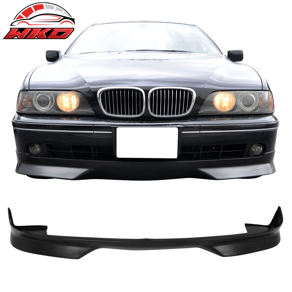 Fit 01-03 BMW E39 5-Series M2 / Mtec Style Front Bumper Lip Spoiler Unpainted PU