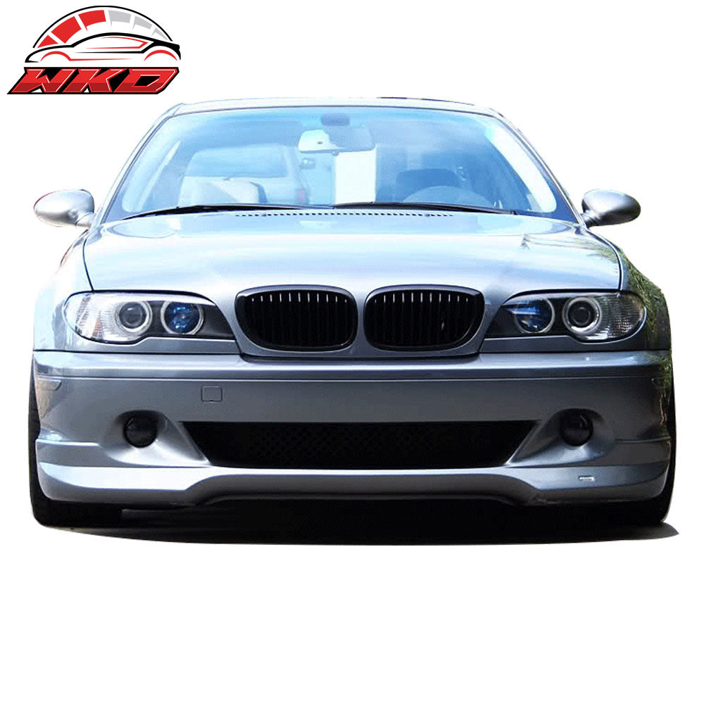 Fits 04-06 BMW E46 3-Series LCI AC Style Front Bumper Lip Spoiler - PU