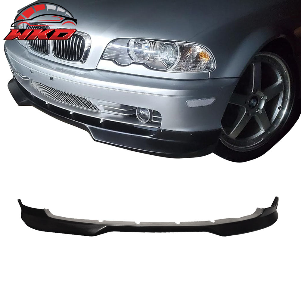 Fits 99-03 BMW E46 3 Series 2DR Coupe Front Bumper Lip H Style Chin Spoiler PU