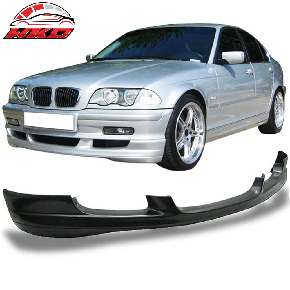 Fits 99-01 BMW E46 3-Series Euro Style Front Bumper Lip Spoiler Chin Splitter PU