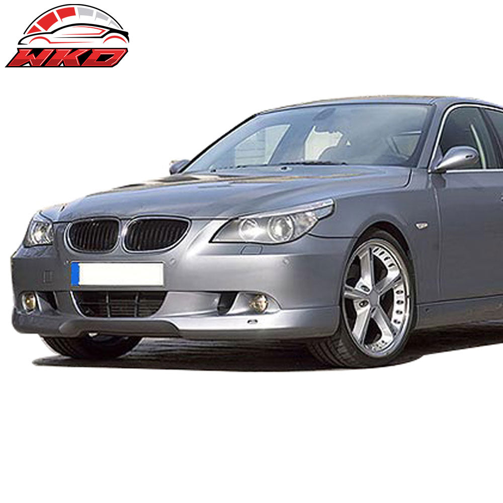 Fits 04-07 BMW E60 5-Series AC Style Front Bumper Lip Painted Alpine White #300