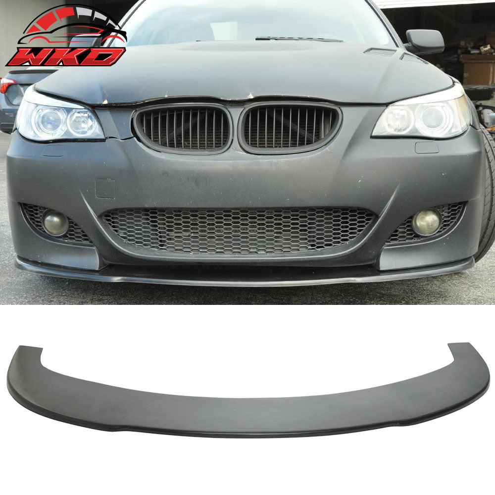 Fits 04-10 BMW E60 5 Series M5 Front Bumper Lip Spoiler Splitter PU Chin Bodykit