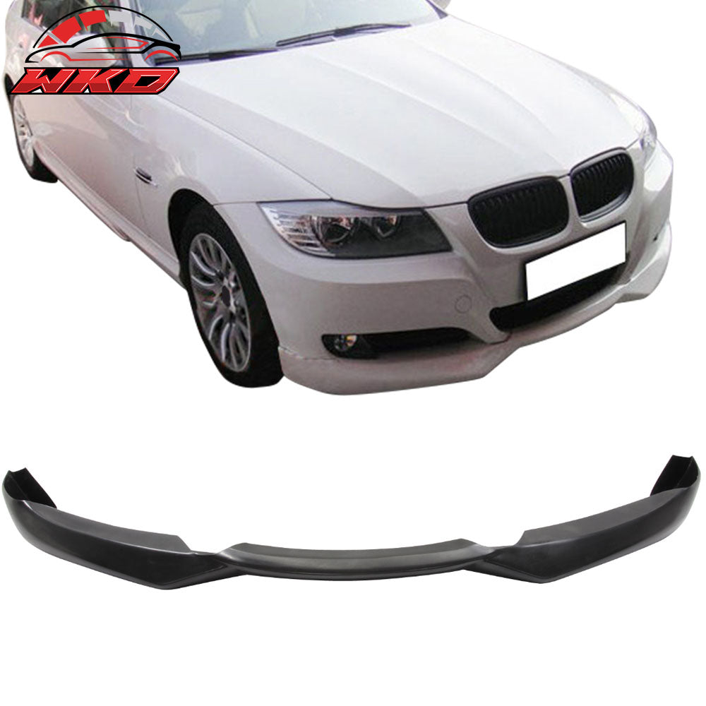 Fits 09-12 BMW E90 E91 3-Series LCI Facelift ACS Front Bumper Lip Spoiler PU