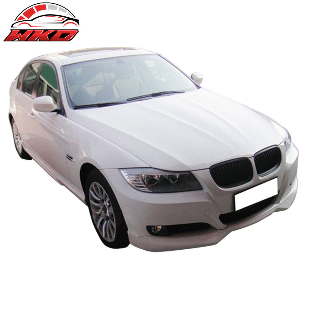Fits 09-12 BMW E90 E91 3-Series LCI Facelift ACS Front Bumper Lip Spoiler PU