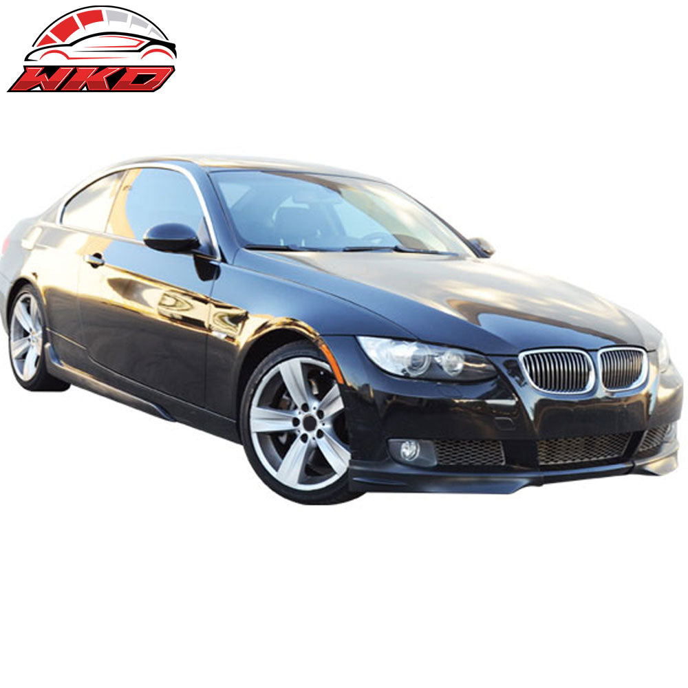 Fits 07-10 BMW E92 E93 3-Series Coupe Pre LCI 2PCS Front Bumper Lip Splitters PP