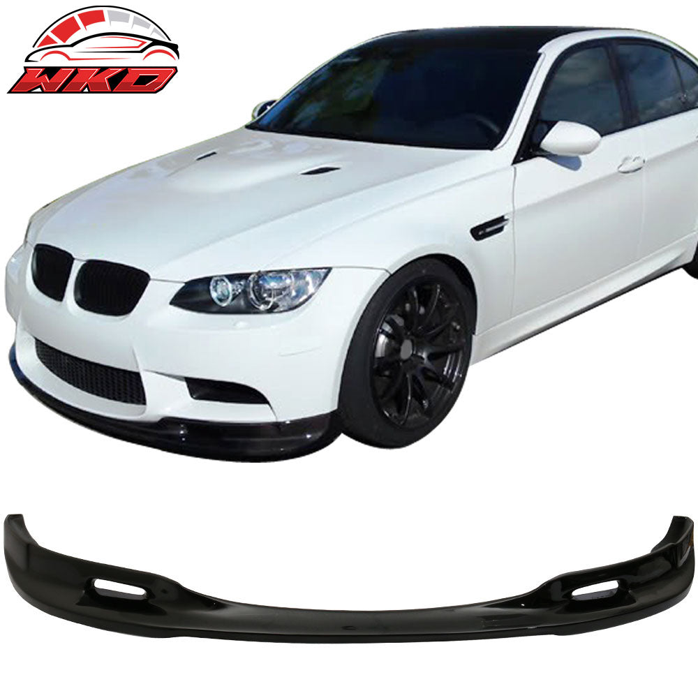 Fits 08-13 BMW E92 E93 M3 Euro 3D Style Front Bumper Lip Painted #668 Jet Black