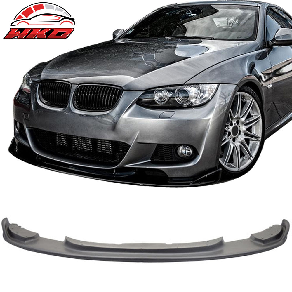 Fits 07-10 3-Series Pre LCI MT M-Sport Unpainted H Style Front Bumper Lip PU