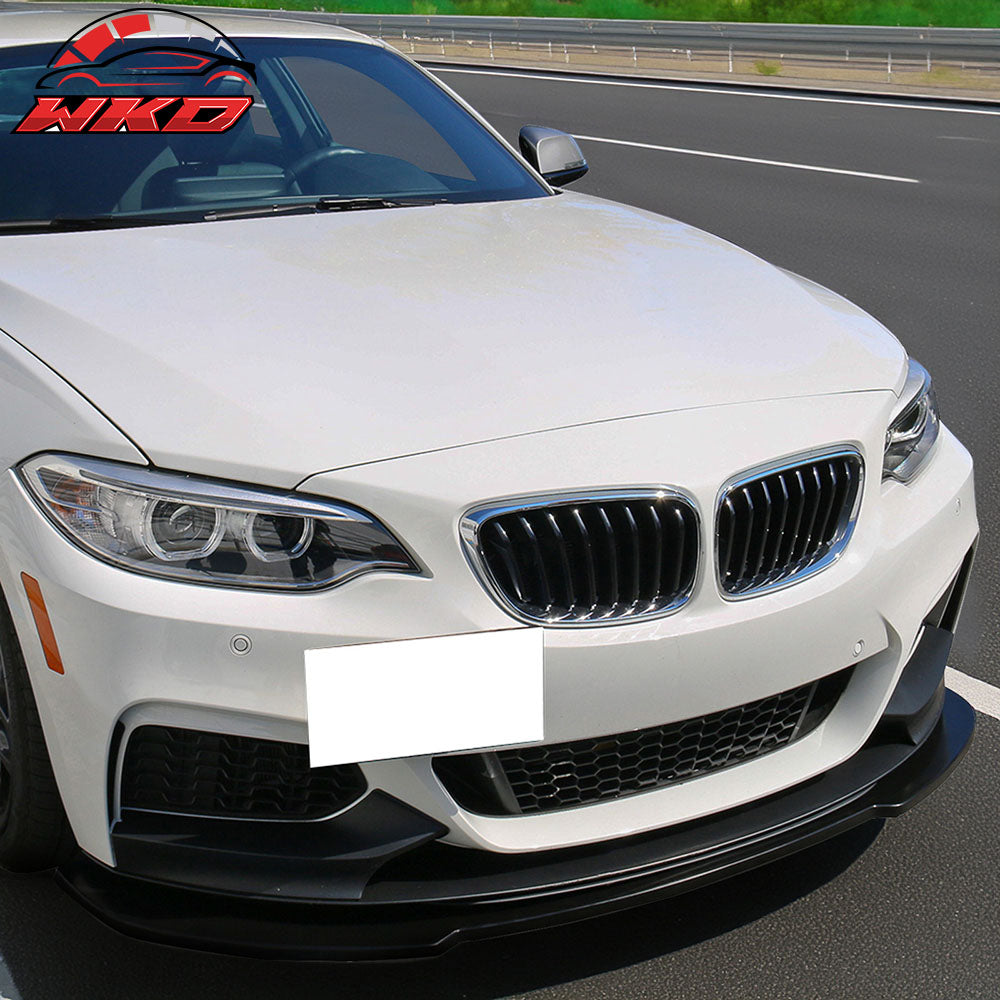 Fits 06-13 BMW E90 E92 E93 328i 335i V1 Front Bumper Lip Spoiler Splitter - PU