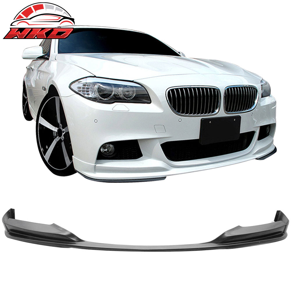 Fits 11-16 BMW F10 5 Series M Sport Sedan 3D Style Front Bumper Lip Spoiler PU