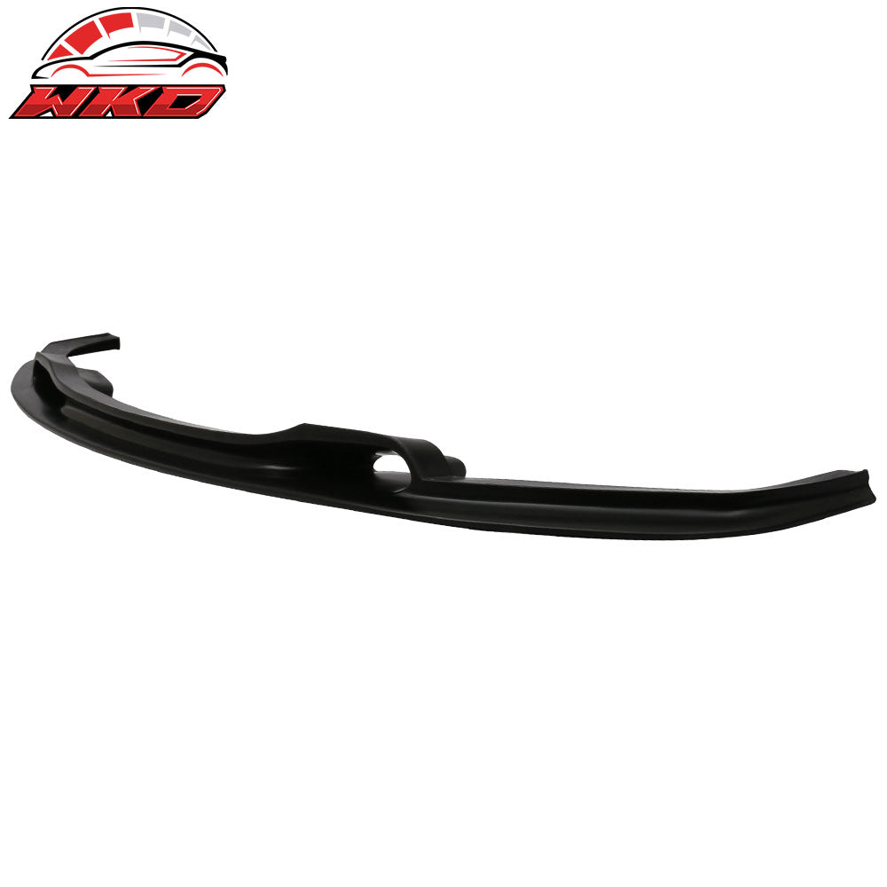 Fits 12-18 BMW F30 3 Series VR Style Front Bumper Lip Unpainted Black Spoiler PU