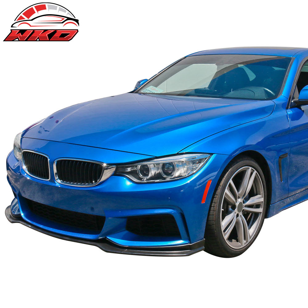 Fits 14-20 BMW F32 F33 F36 4-Series M Sport E Style Front Bumper Lip Spoiler PU