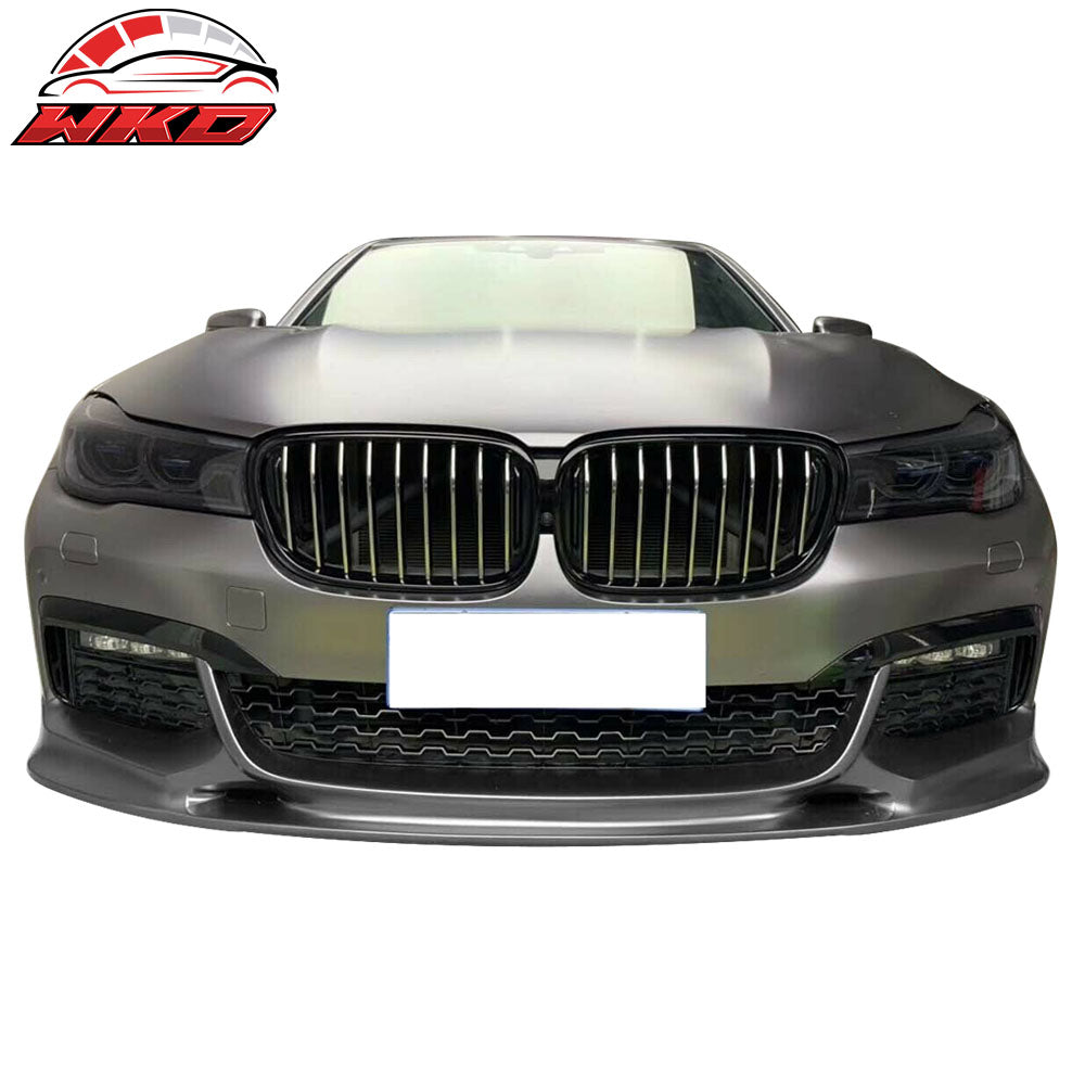 Fits 16-18 BMW G11 G12 7 Series M Sport Front Bumper Lip Splitter Unpainted PU