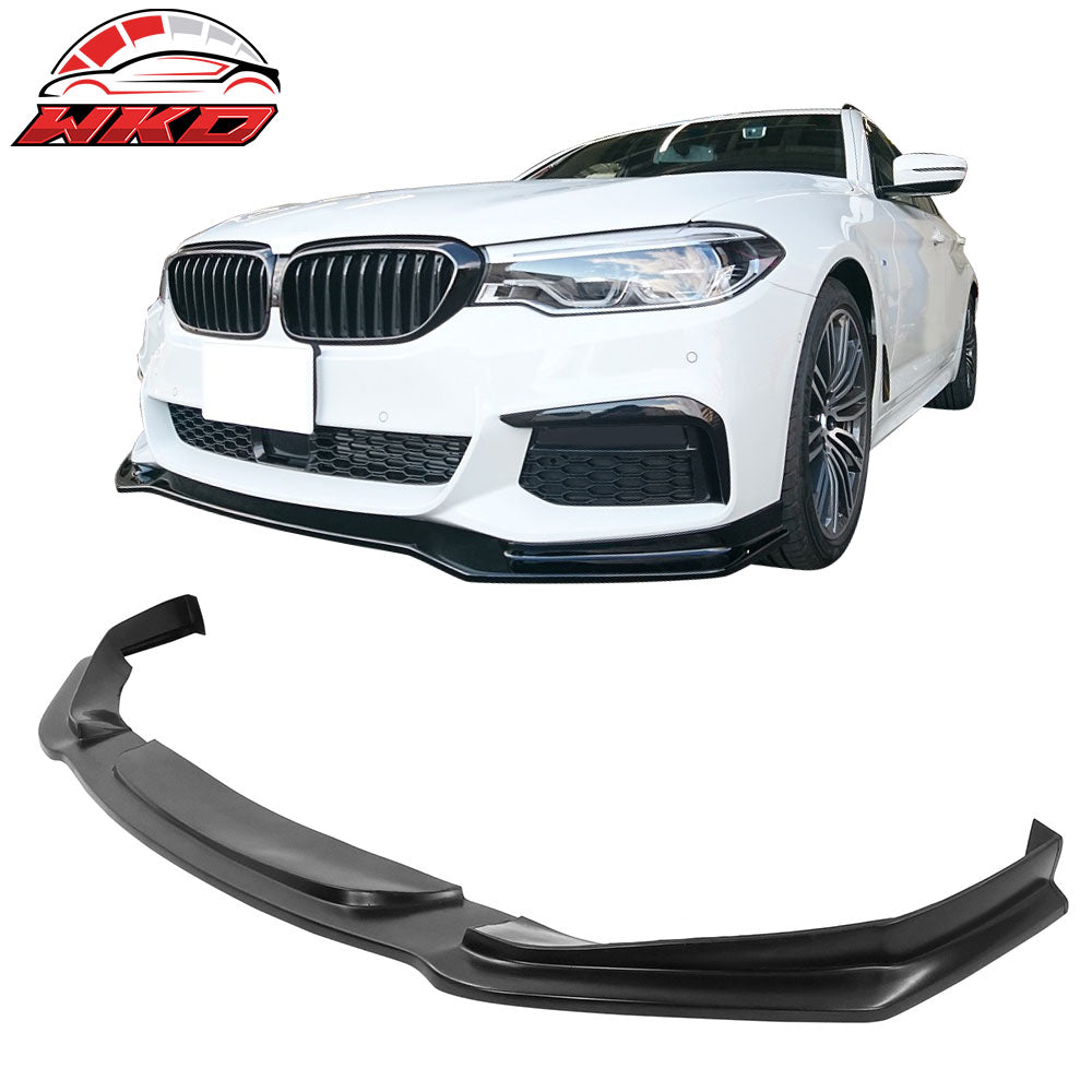 Fits 17-20 BMW G30 5 Series 540i M Sport Front Bumper Lip Spoiler - PU