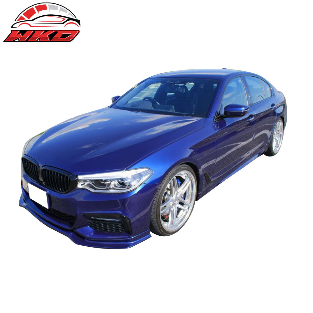 Fits 17-20 BMW G30 5 Series 540i M Sport Front Bumper Lip Spoiler - PU