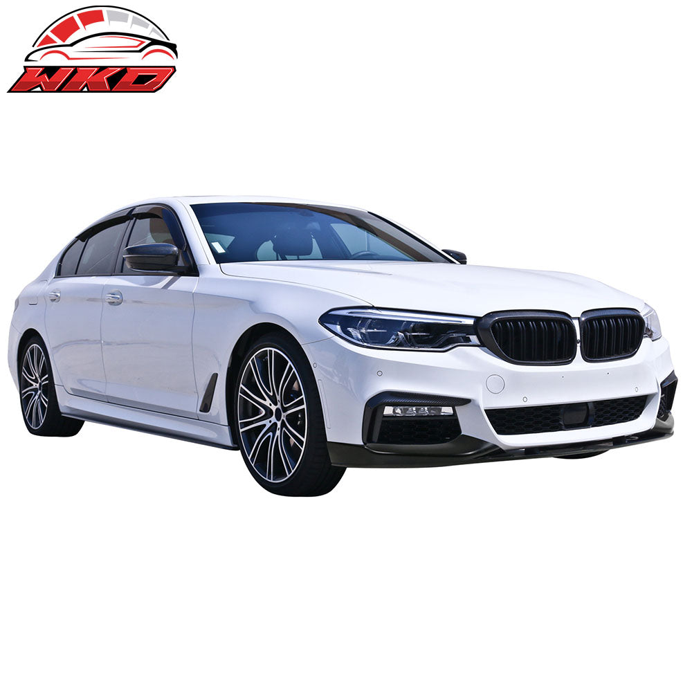 Fits 17-20 BMW G30 M-Tech M Sport MP Style Front Bumper Lip Splitter 3PCS - PU