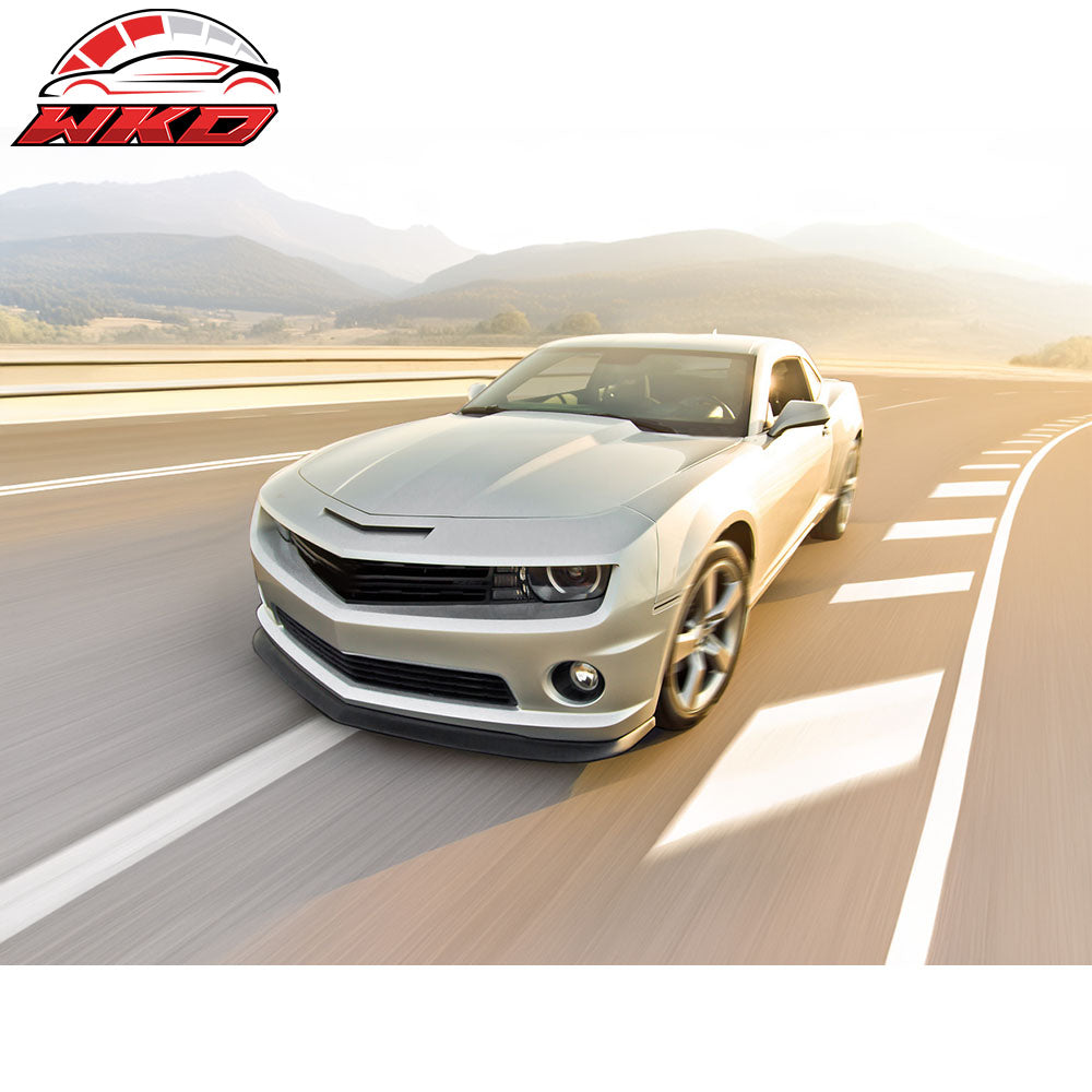 Fits 10-13 Chevy Camaro V8 SS Only ZL1 Style Front Bumper Lip Spoiler Unpainted