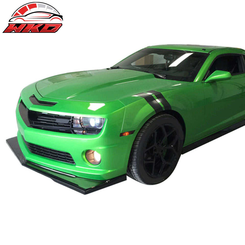 Fits 10-13 Chevy Camaro V8 SS Z28 Style Front Bumper Lip Spoiler Unpainted PU