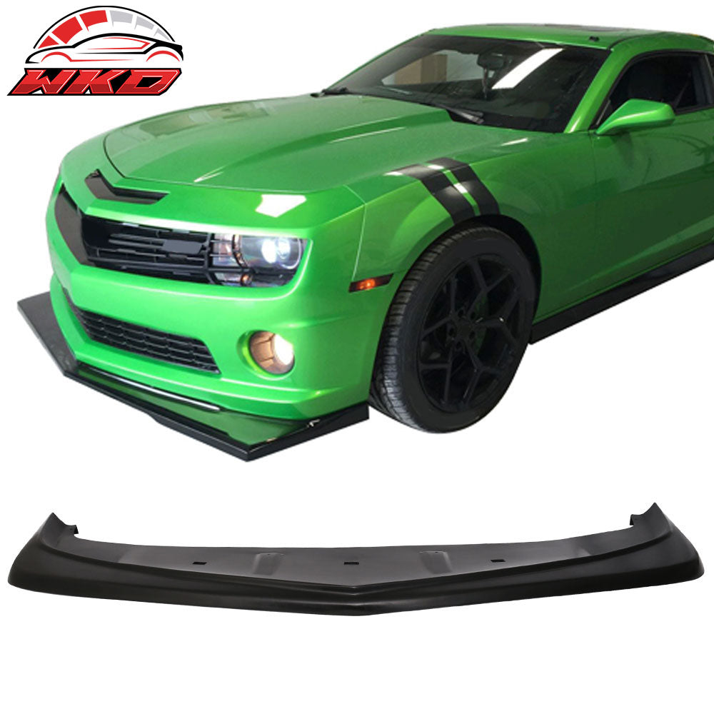 Fits 10-13 Chevy Camaro V8 SS Z28 Style Front Bumper Lip Spoiler Unpainted PU