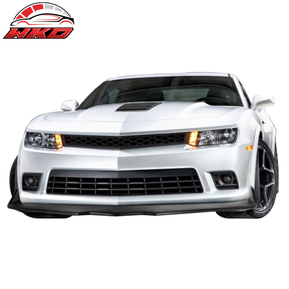 Fits 14-15 Chevy Camaro SS Ikon Style Front Bumper Lip Spoiler Unpainted PP