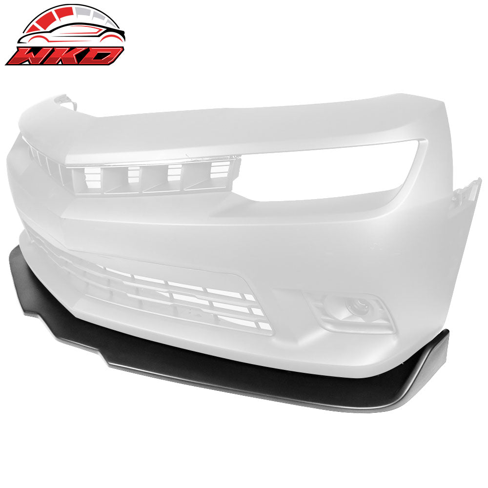Fits 14-15 Chevy Camaro SS Ikon Style Front Bumper Lip Spoiler Unpainted PP