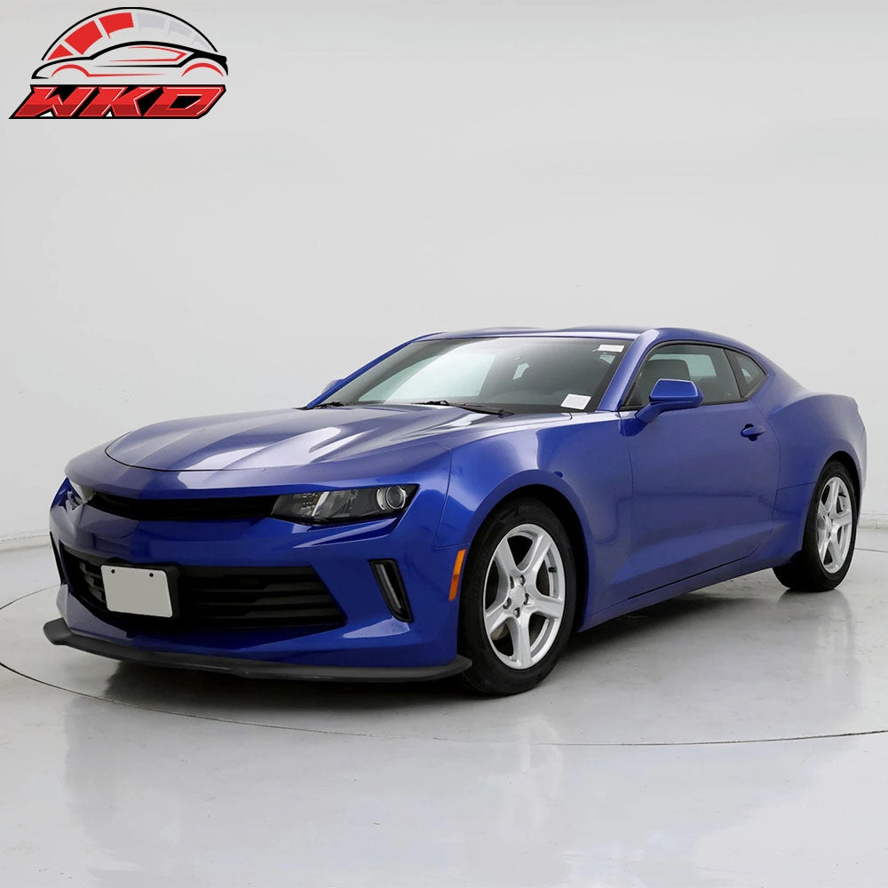 Fits 16-24 Chevrolet Camaro Front Bumper Lip 1LE Style Chin Spoiler PU Splitter