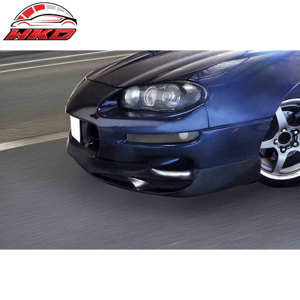 Fits 98-02 Chevy Camaro V Style Unpainted Front Bumper Lip Spoiler Splitter - PU