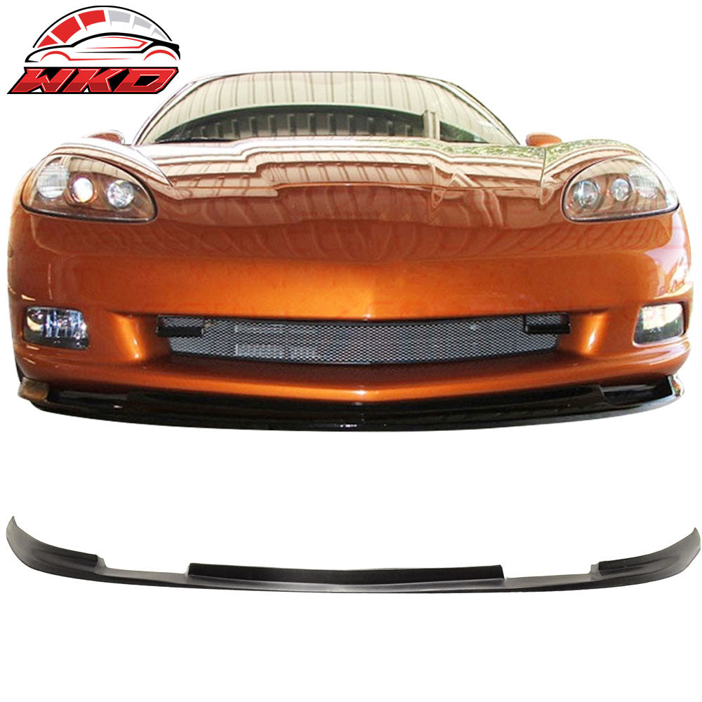 Fits 05-13 Chevy Corvette C6 ZR1 Front Bumper Lip Spoiler PU