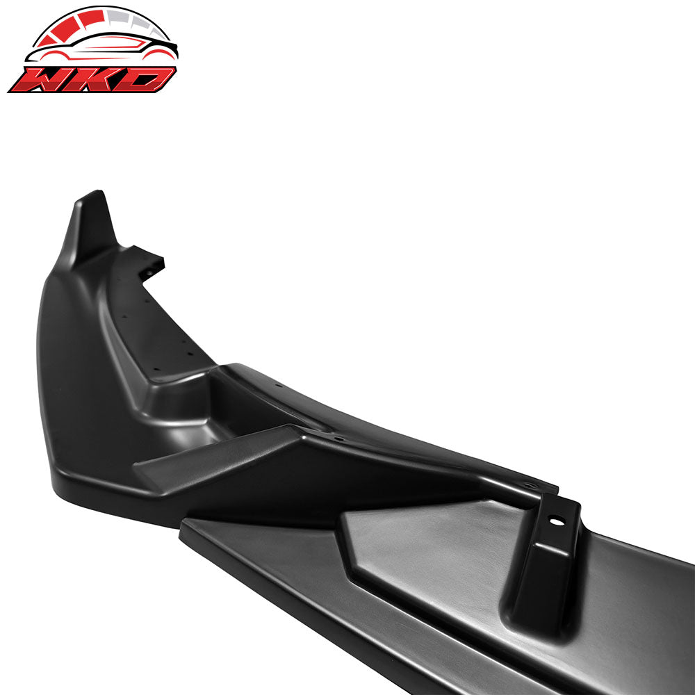 Fits 25-26 Cadillac CT5 Luxury Trim Matte Black Front Bumper Lip Spoiler PP 3PCS