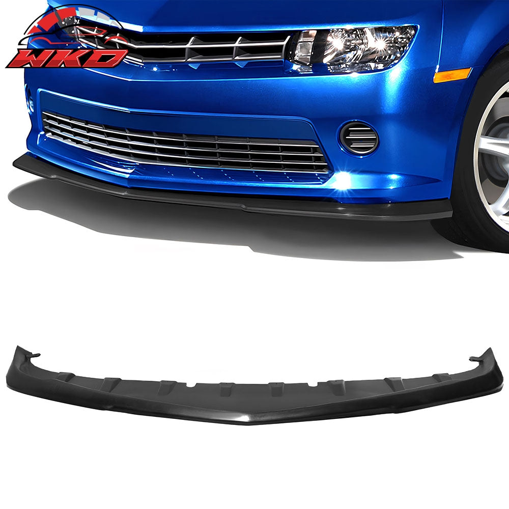 Fits 14-15 Chevrolet Camaro V6 GFX Style Front Bumper Lip Spoiler Unpainted PU