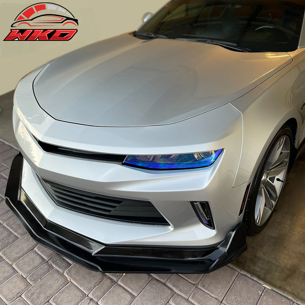 Fits 16-18 Chevy Camaro V4 V6 Xtreme Style Front Bumper Lip Spoiler Unpainted PU