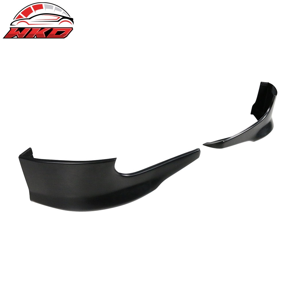Fits 06-10 Dodge Charger IKON Style Front Bumper Lip Side Apron Unpainted PU 2PC