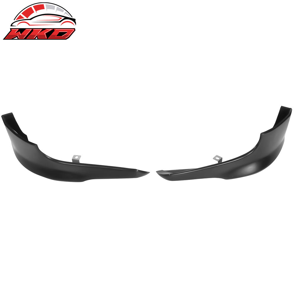 Fits 06-10 Dodge Charger IKON Style Front Bumper Lip Side Apron Unpainted PU 2PC