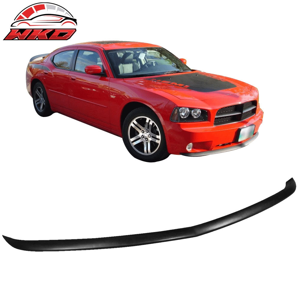 Fits 06-10 Dodge Charger OE Style Front Bumper Lip Spoiler Splitter Unpainted PU