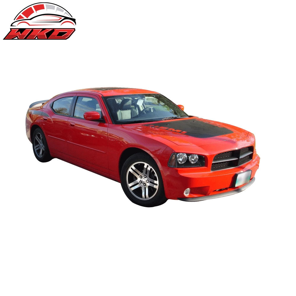 Fits 06-10 Dodge Charger OE Style Front Bumper Lip Spoiler Splitter Unpainted PU
