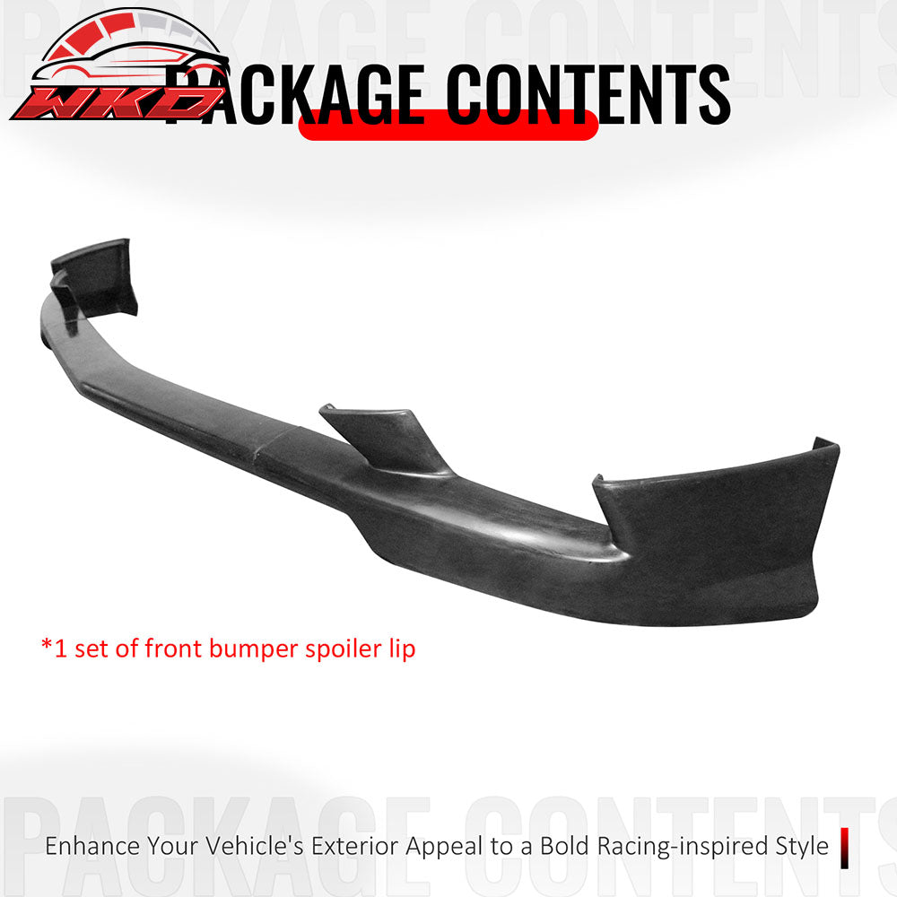 Fits 11-14 Dodge Charger KB Style Front Bumper Lip Spoiler Guard Unpainted 3PCS