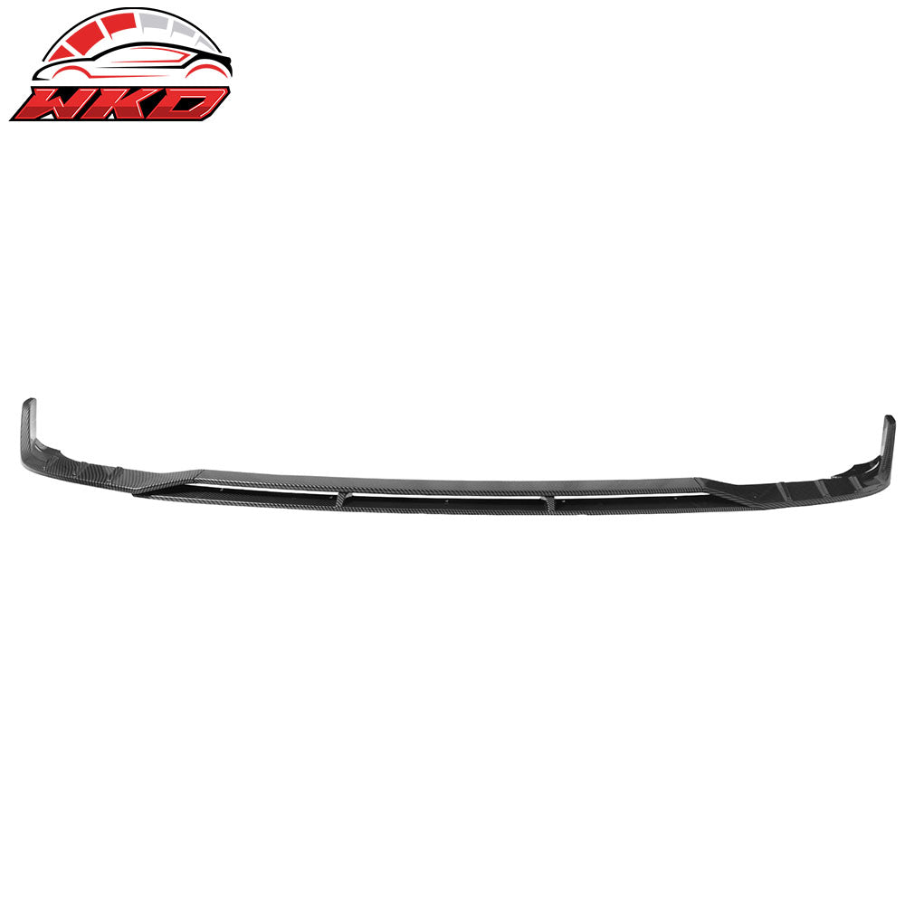 Fits 15-23 Charger SRT V6 B Style ABS Front Bumper Lip Carbon Fiber Print 4PCS