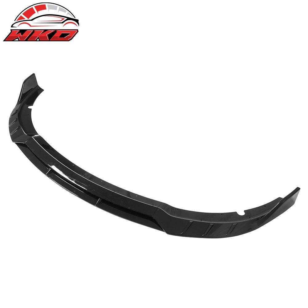 2015-23 Dodge Charger SRT V6 B Style ABS Front Bumper Lip Gloss Black 4PCS | Wholesale