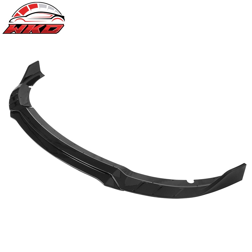 2015-23 Dodge Charger SRT V6 C Style ABS Front Bumper Lip Gloss Black 4PCS | Wholesale