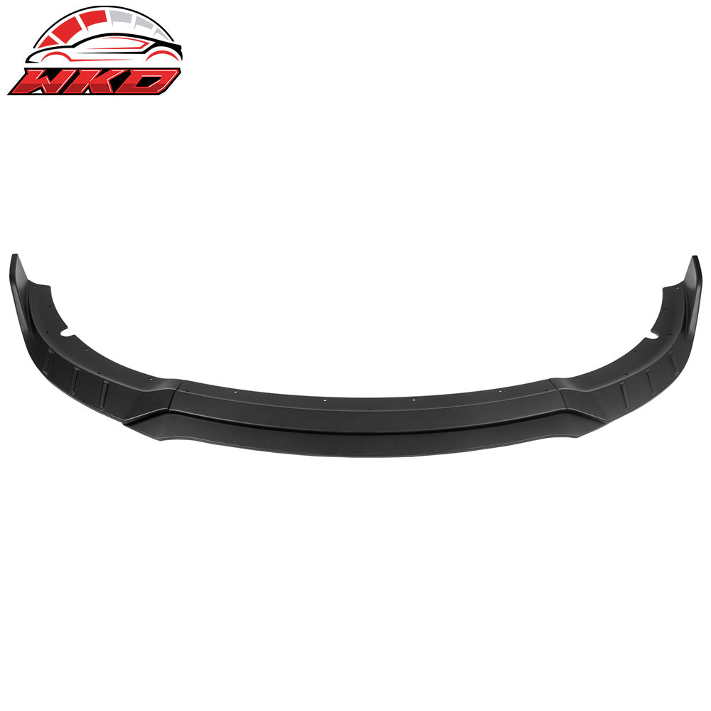 Fits 15-23 Dodge Charger SRT V6 C Style ABS Front Bumper Lip Matte Black 4PCS