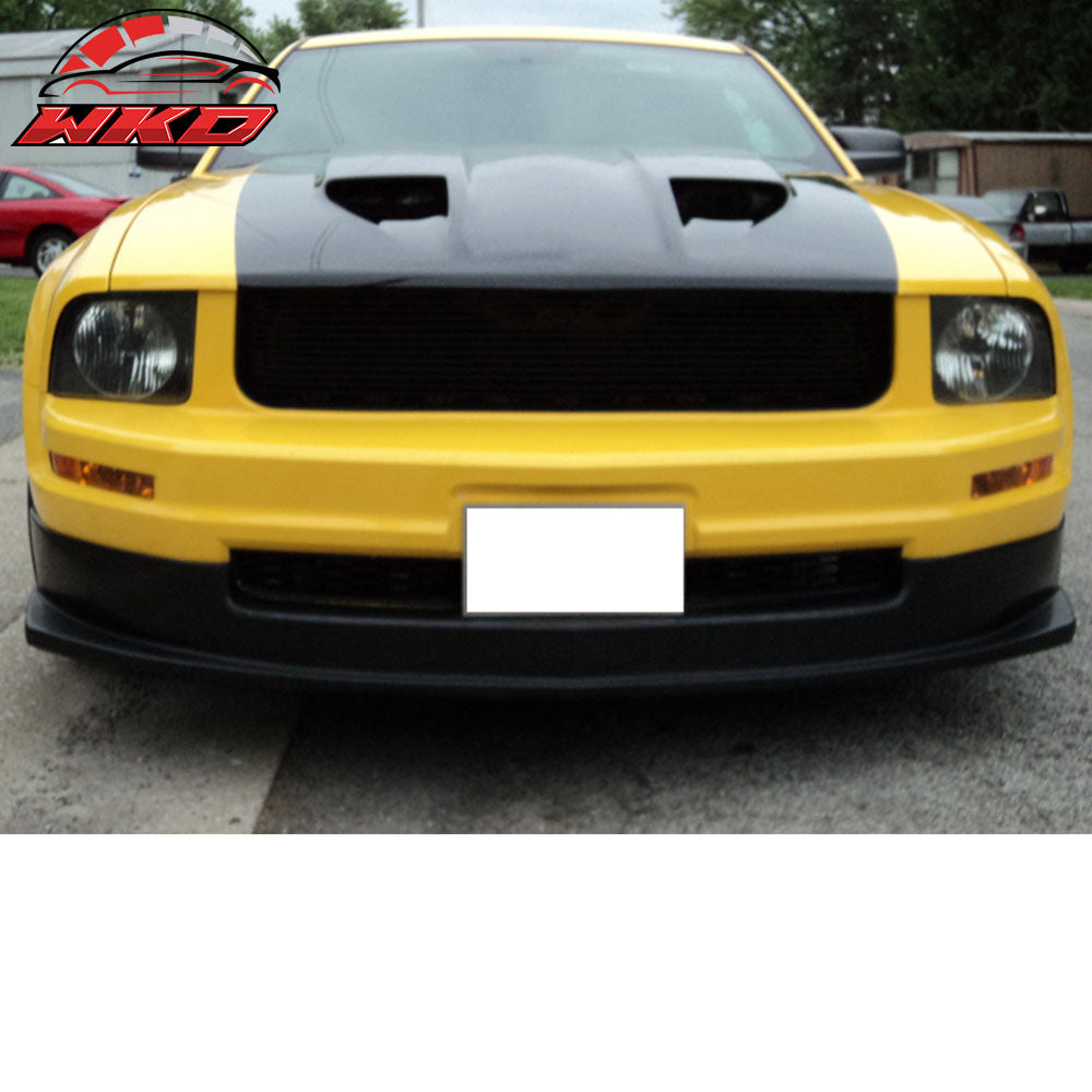 Fits 05-09 Ford Mustang V6 Only Sport Style Front Bumper Lip Spoiler Unpainted