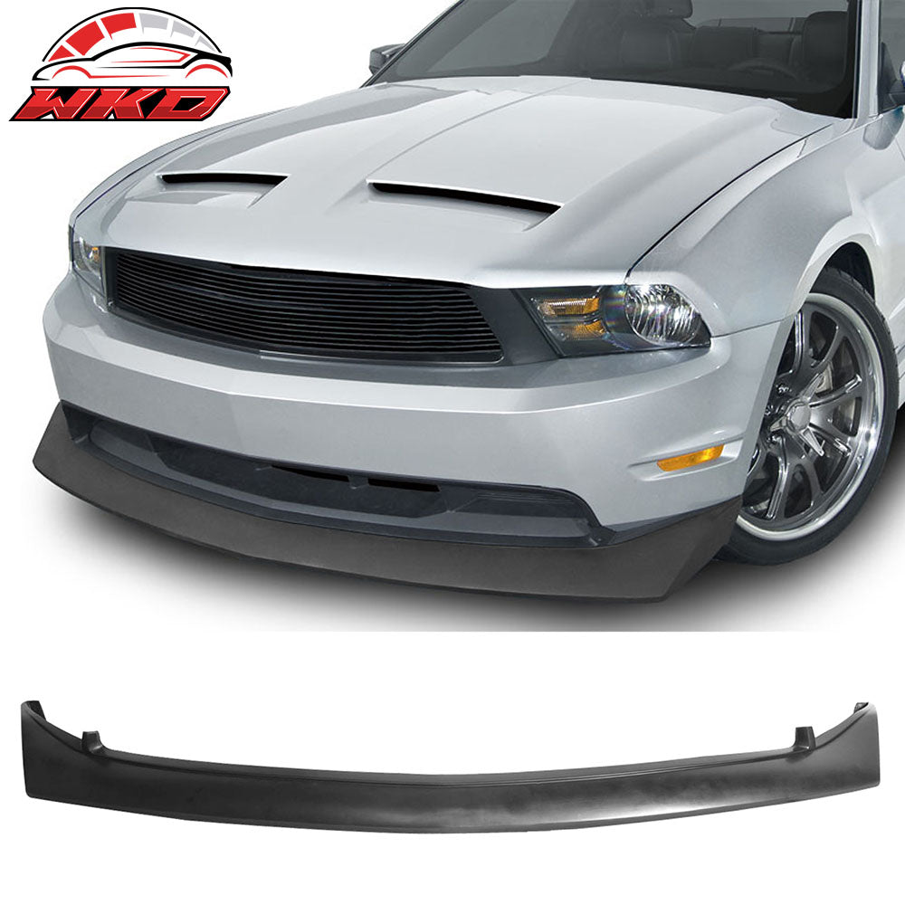 Fits 10-12 Ford Mustang GT V8 B2 Style Front Bumper Lip Spoiler Splitter PU