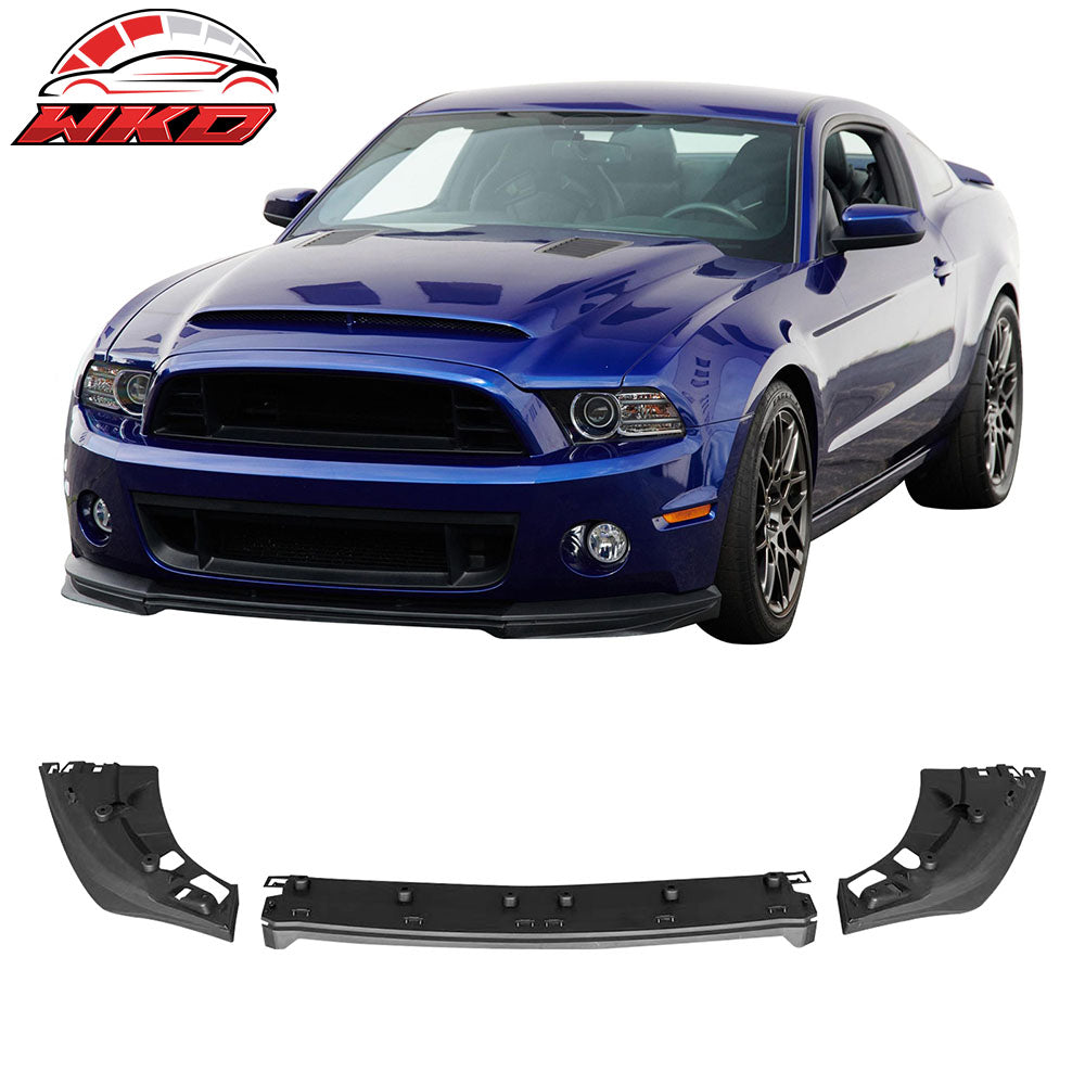 Fits 10-14 Ford Mustang GT500 OE Style Front Bumper Lip Spoiler Unpainted 3PCS