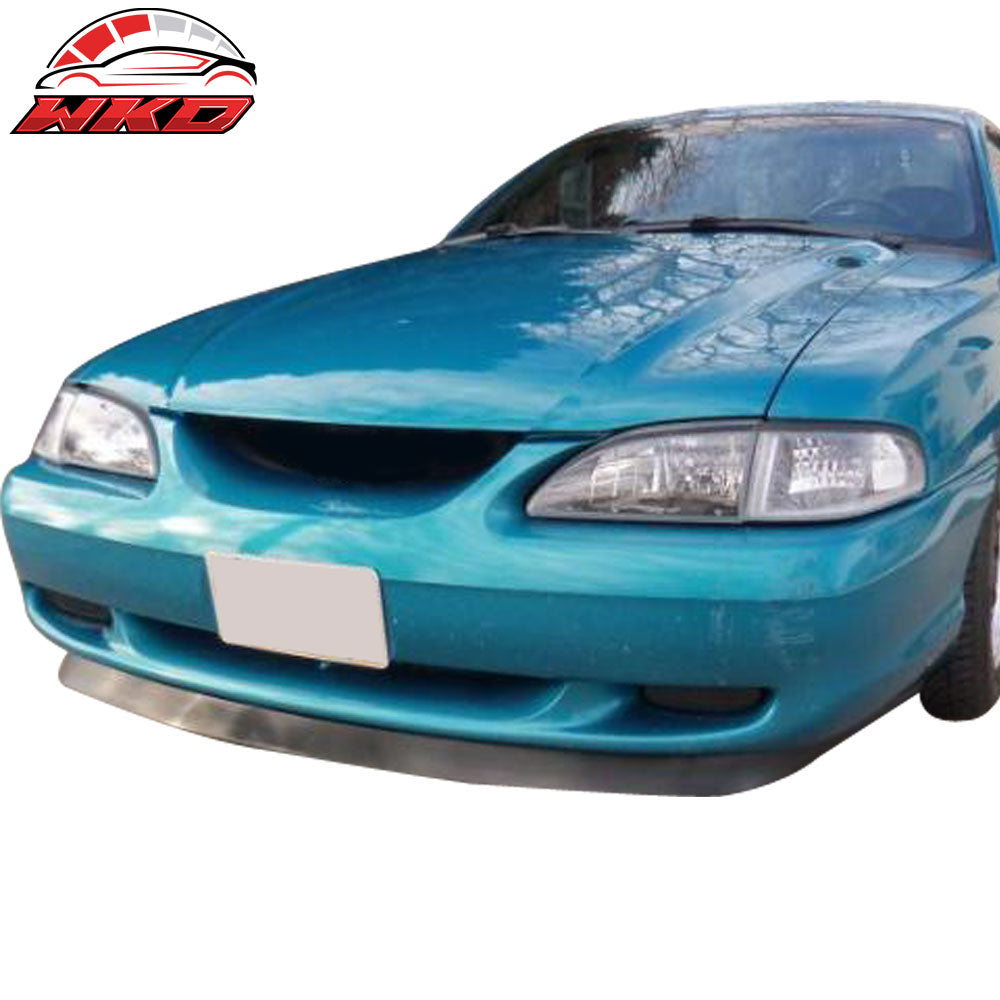 Fits 94-98 Ford Mustang V6 V8 GT Style Front Bumper Lip Spoiler Bodykit Guard PU