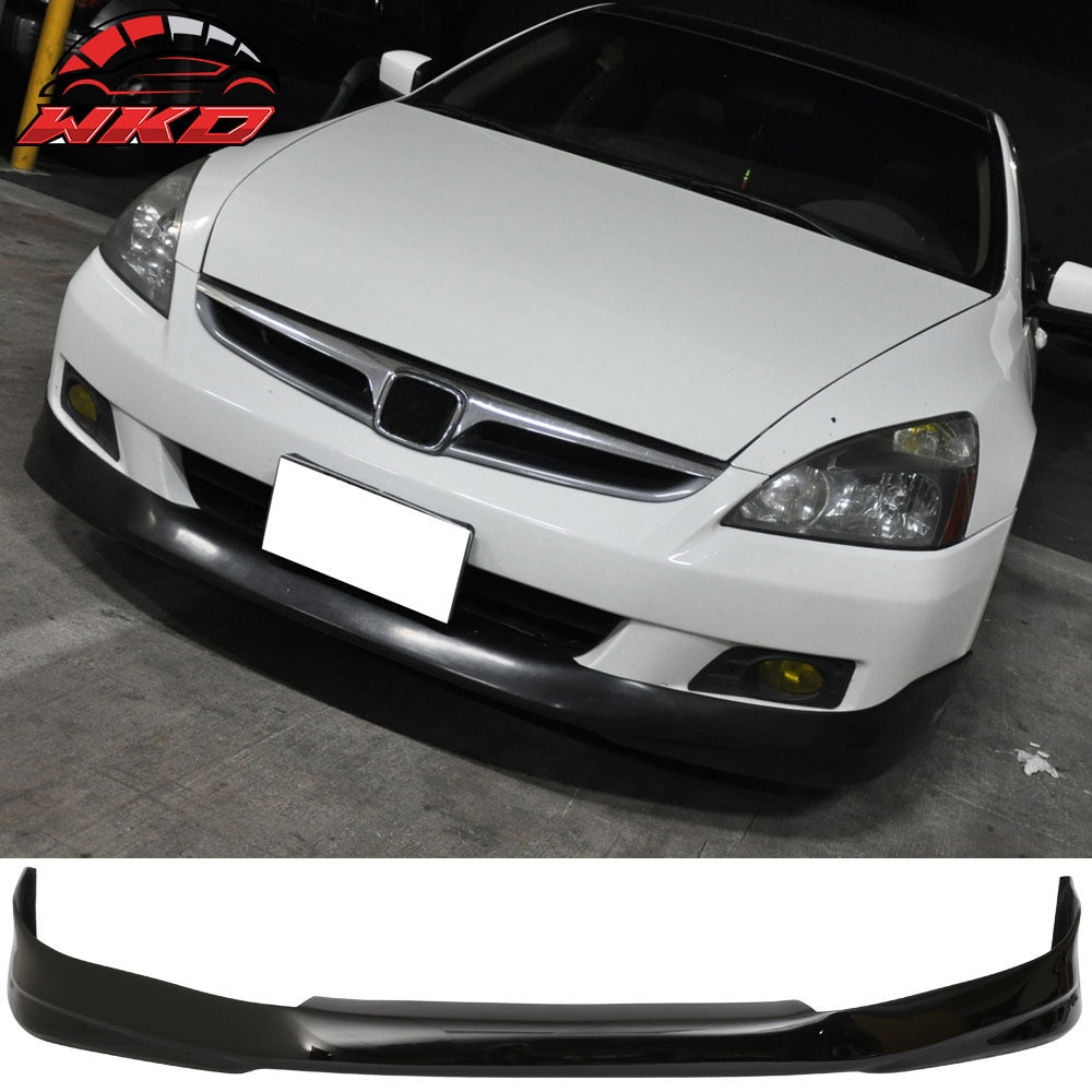 Fits 06-07 Honda Accord 2Dr HFP Style Front Bumper Lip Painted #B92P Black Pearl