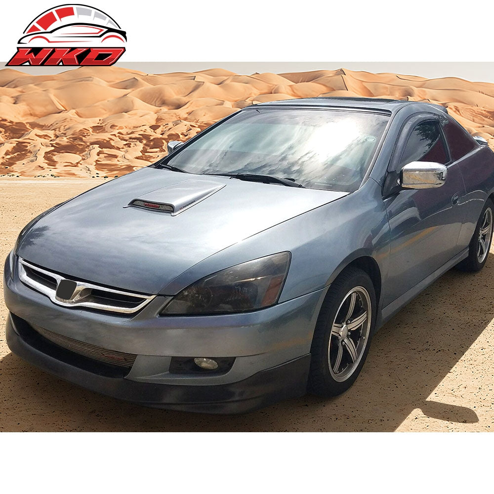 Fits 06-07 Honda Accord Coupe HFP Style Front Bumper Lip Spoiler Unpainted PU