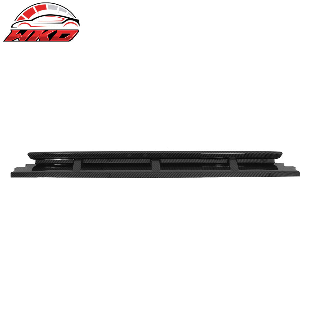 Fits 23-25 Honda Accord IK V4 Style Front Bumper Lip Spoiler Carbon Fiber Print